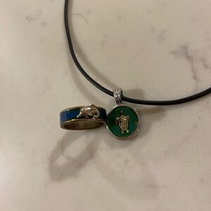 90s Mood Ring / Mood Necklace Duo - Yes they still work!!
